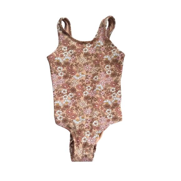 H&M Girls Reteo Floral Swimsuit 5/6T - Picture 1 of 5